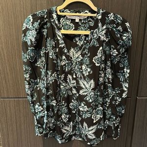 Veronica Beard floral blouse